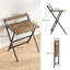 HOMCOM Folding Desk with Monitor Shelf Foldable-94164233-94164234
