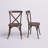 Norma Stackable Wood Cross Back Dining Chair-33388885