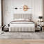 Andros Upholstered Double (4'6) Bed Frame-639011366