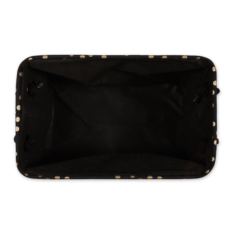 Cube ou bac en tissu, Noir