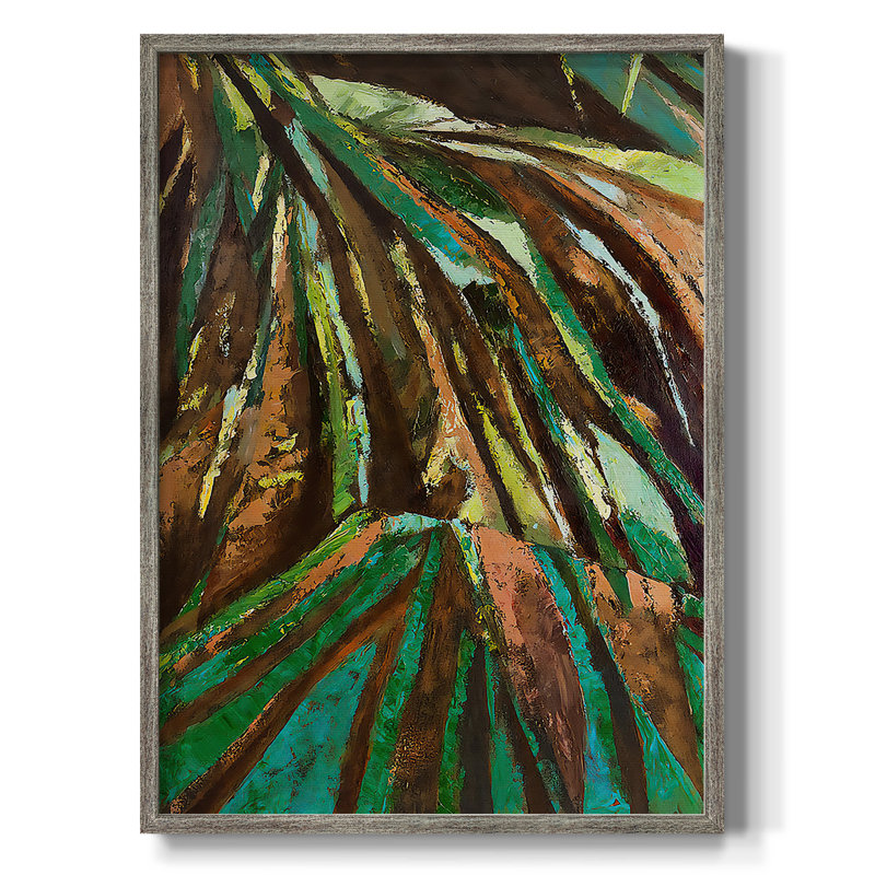 Las Palmas II, reproduction encadrée - bois massif, H 11 po x l 9 po