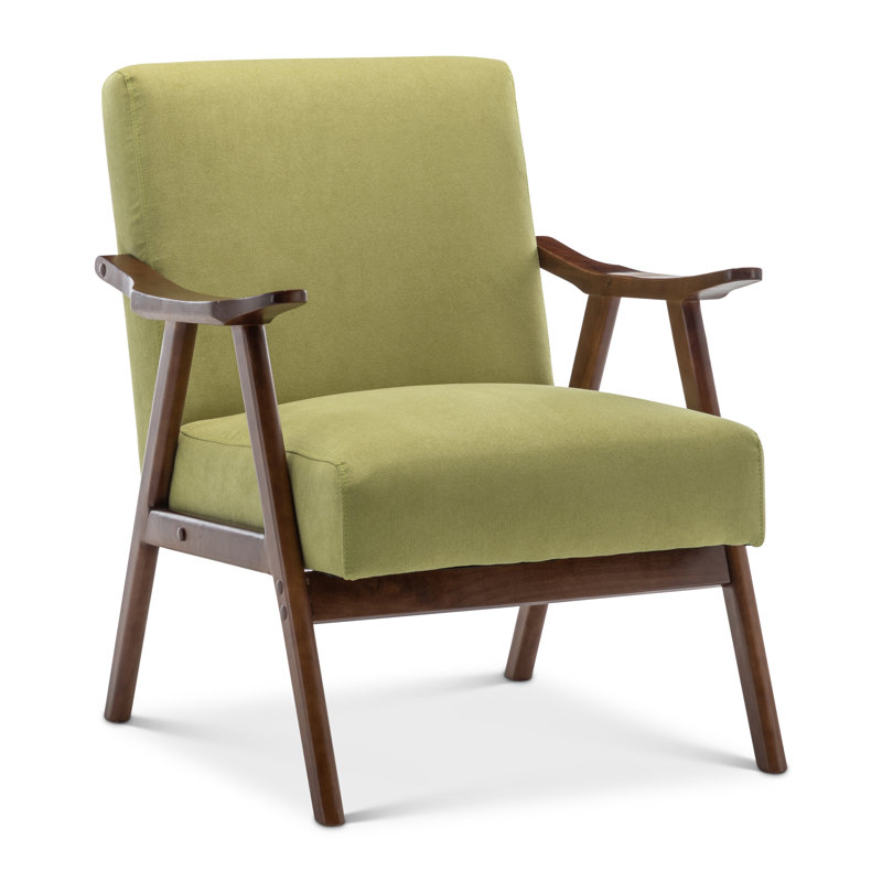 Gabar 75Cm Wide Armchair, Lime Green Poly-cotton 