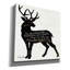 «Deer in Black» par Cindy Jacobs, art mural sur toile-1782719341