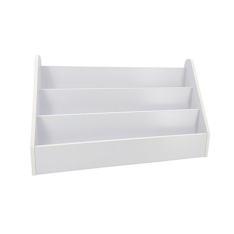 Présentoir de bibliothèque de comptoir, support pour cartes de vœux, support à livres, magazines, Blanc