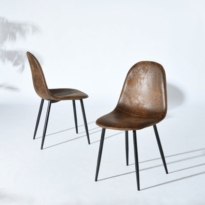 Moulton Vintage Upholstered Side Chairs Mid-Century Modern Dining Chairs Ideal for Office, Hotel, Waiting Room, & Retail Spaces