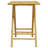 2 - Person Bamboo Wood Patio Dining Set with Square Table