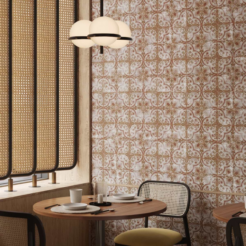 Paula Purroy Talia 5.11 In. X 5.11 In. Matte Ceramic Wall Tile (6.02 Sq. Ft. / Case), Vila