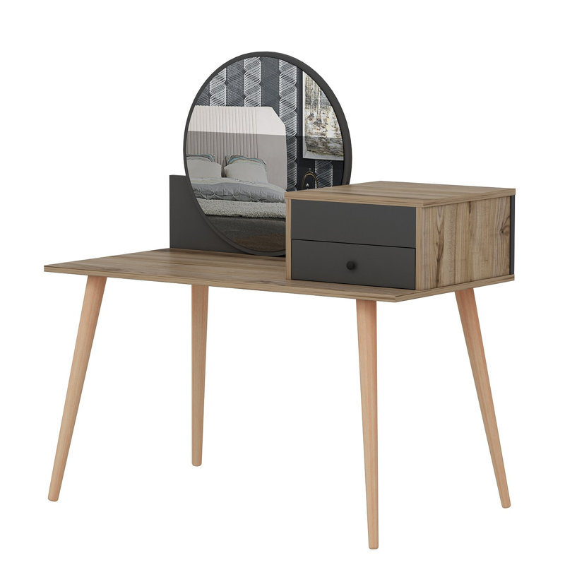 Adelbert Dressing Table, Anthracite Walnut