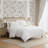 Laura Ashley Crinkle White Duvet Cover Set-123353129-123353130