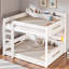 Lit superposé avec tablettes de rangement, ports USB et barrières de sécurité-838052213