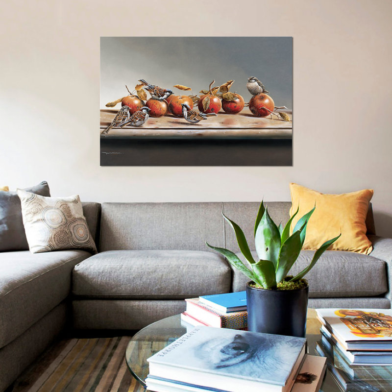 « house fleches i », impression sur toile, H 18 po x l 26 po x P 1,5 po, Pas de tapis, Toile tendue