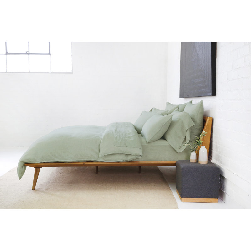 Parker Duvet Cover, King Duvet Cover + 2 King Shams, Sand, Rayon from Bamboo