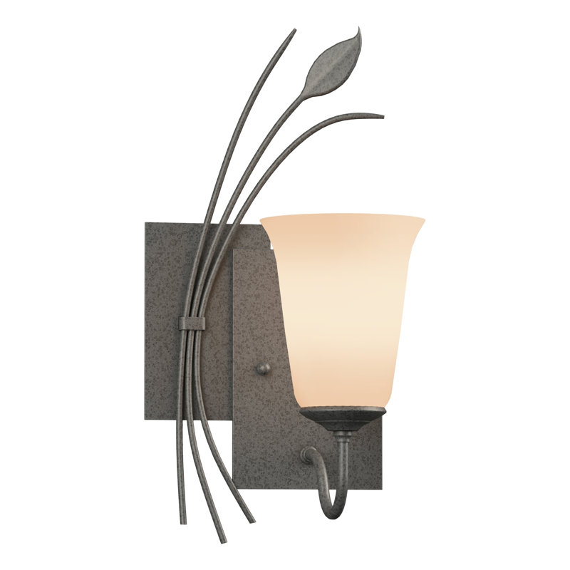 Leaf 1 - Light Dimmable Armed Sconce, Left, Natural Iron