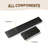 Steel Wind Guard For Firepit, Heat Deflector Wind Shield For Fire Table, 19-Gauge Steel Flame Shield, Tool Free Install-124594181