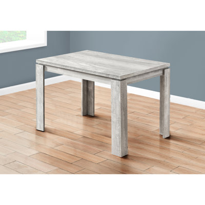 48" Rectangular Dining Table, Grey Laminate, Modern, Fits 4, For Small Spaces Modern Robust Construction, 4 People, Room