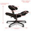 Fauteuil ergonomique pivotant à pieds croisés, fauteuil de méditation à hauteur réglable avec support pour le dos, chaise de bureau / maison