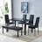 Auriona Glass Top Metal Base Dining Table-754064210-754064208-754064209