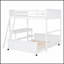 Kehr Over Bunk Bed with Desk, Mattress Support, and Integrated Storage for Modern Bedrooms