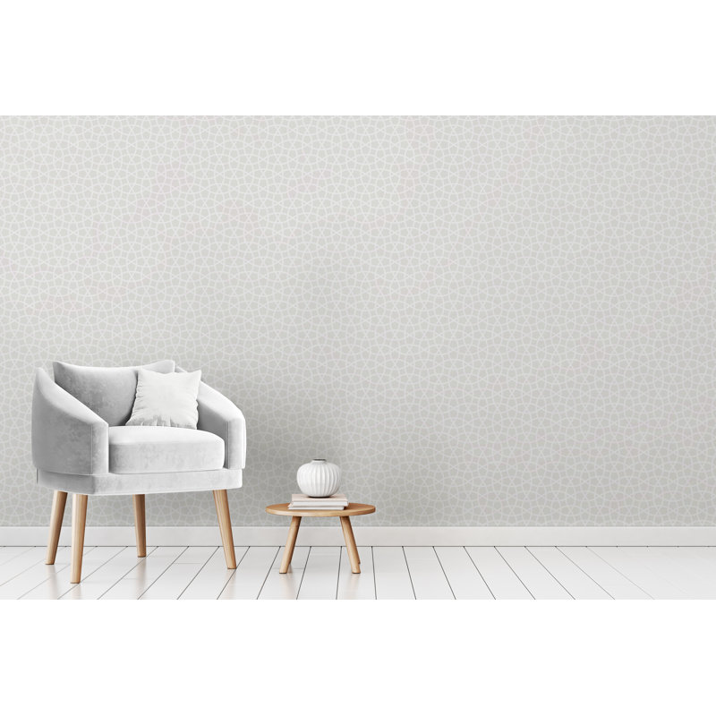Carreau de papier peint auto-adhésif Yand Smooth, l 24 po x L 96 po, Gris clair