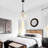 4-light Modern Glass Bubble Chandelier, 24"d-1765888436