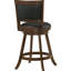 Paire de tabourets pivotants châtaignier et noirs. Confortable grâce à sa fabrication. Rembourré Idéal pour la cuisine, siège pour tabourets en bois et 2 places, siège de bar, housse, l 19,51 po x P 17,5 po
