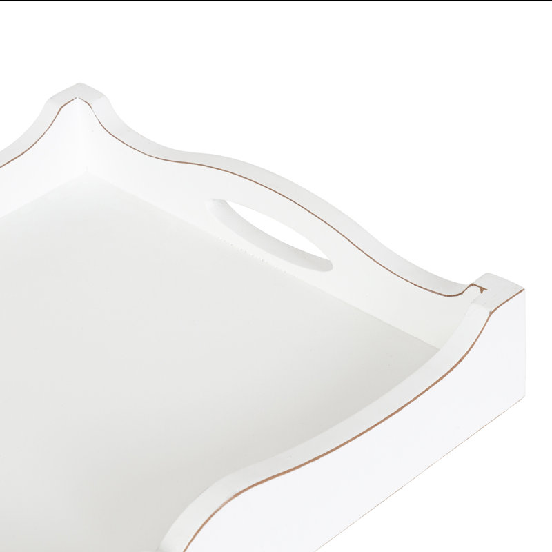 Alimzhan Tray, White, 10" x 24"