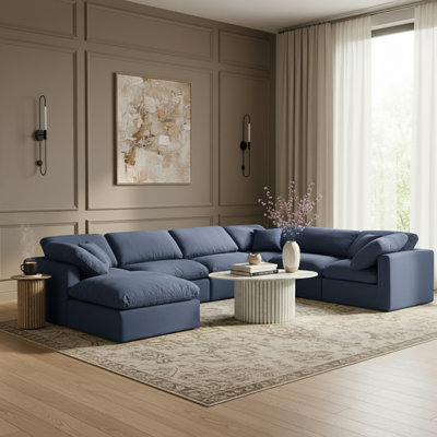 Canapé modulaire rembourré 7 pièces Hinami