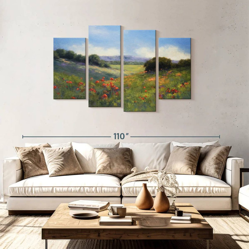 Alvord Poppies With A View, 48" H x 75" W
