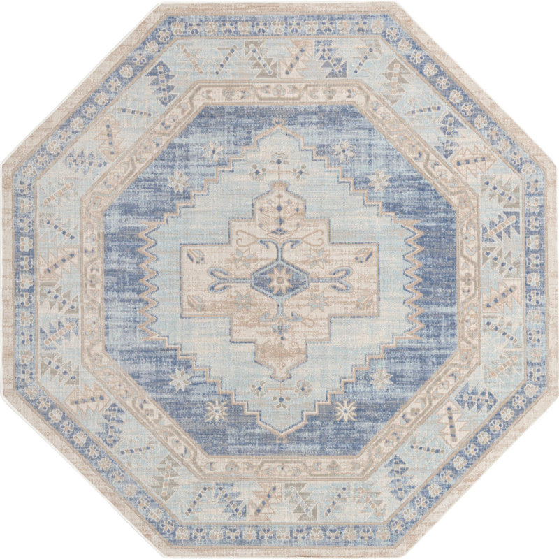 Matthei Oriental Indoor Rug, Octagon 7' x 7'