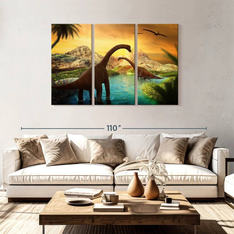Brampt Sauropods, 48" H x 74" W