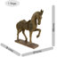 Jayden HORSE 39cm Carved Wood Effect