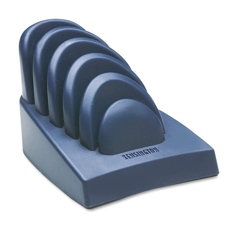 Kensington Blue Plastic Five-Slot Desktop Copy Holder