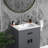 24" White Ceramic Rectangular Bathroom Single Vanity Top Sink Only with Overflow-100013829