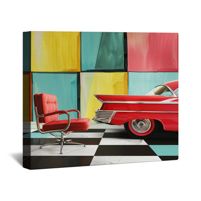 Toile de voiture tendue avec châssis - transport, décoration murale en plusieurs tailles