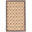 Tapis brun clair en cuir de vache patchwork 4 pi 11 po x 7 pi 10 po