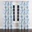 Rideaux de fenêtre Modern - rideau à œillets à motif ikat bleu et blanc scandinave - 1 panneau-1477763299-1477763301