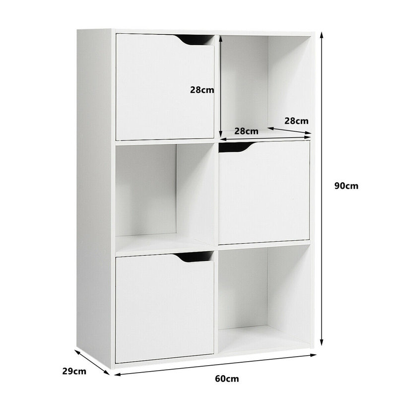 Alyssa-Mae 90 cm H x 60 cm W Cube Bookcase