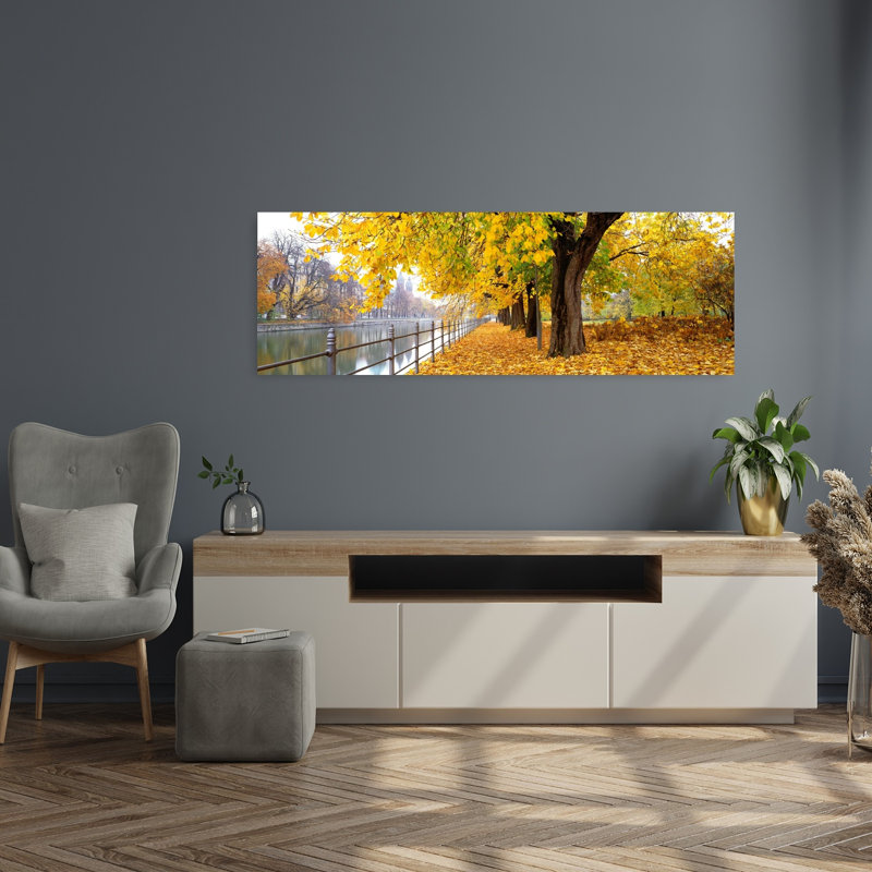 Paysage d'automne à Munich, Allemagne, H 48 po x l 16 po