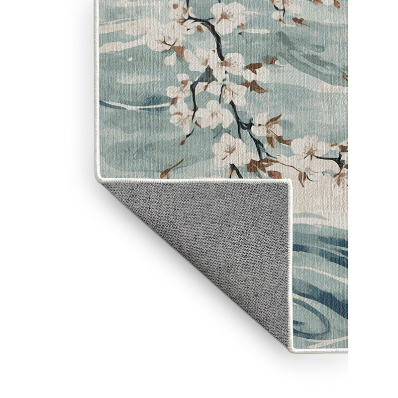 Tapis vert lavable à la machine, Carré 6 pi