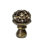 Juliane Grace medium knob full round with 13 Swarovski Clear Crystalsin Oil Rub Bronze
