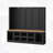 Modern Hall Tree With Seating Bench, 13 Compartments And Coat Rack-2068694459