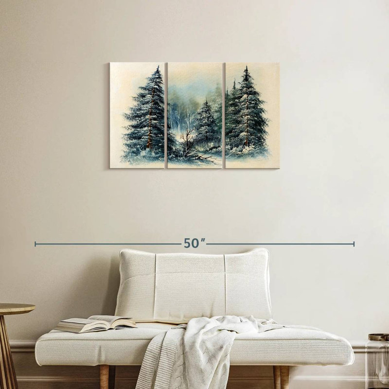 Harnek Winter Evergreen Forest, H 20 po x l 33 po