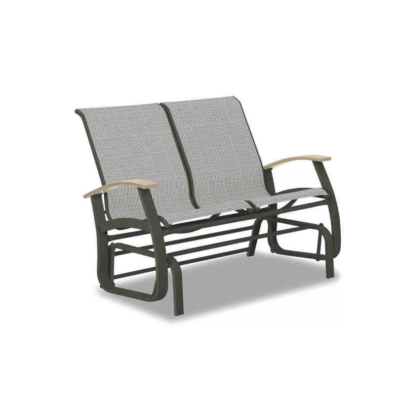 Belle Isle Outdoor Glider, Desert P60, Textured Graphite, Boulder