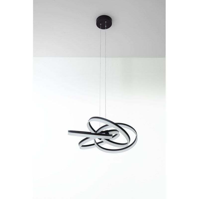 Loop 4 - Light LED Geometric Pendant