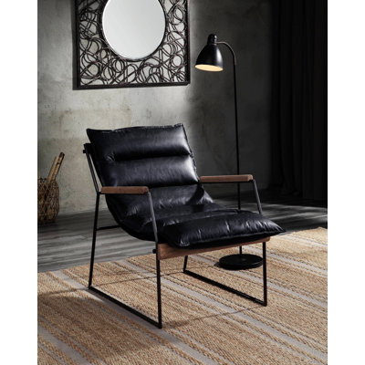 Chaise d'appoint, fauteuil avec structure en métal