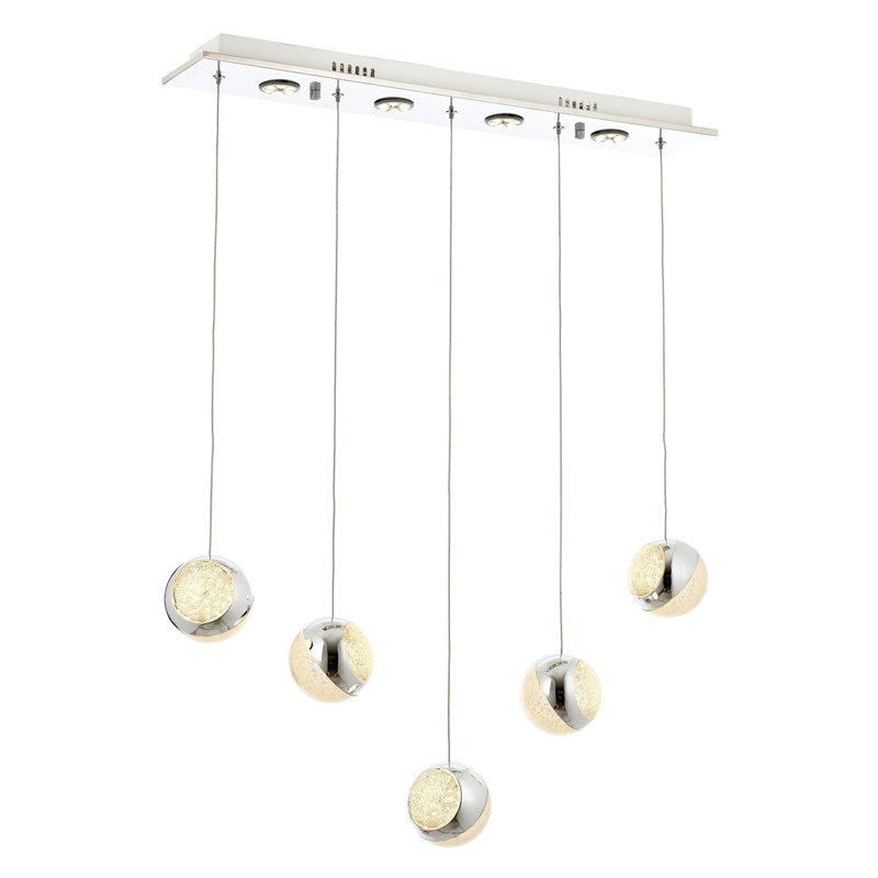 Luminaire suspendu à DEL 5 lumières pour îlot de cuisine