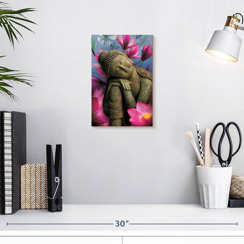 Adella Contemplating Buddha, 12" H x 8" W