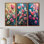 «Pink Vibrant Symphony Poppies I» - Collection de reproductions sur toile Poppies Large