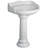 Barclay Victoria 21.75 " 33.88 " Tall Vitreous China Oval Bathroom Sink and Overflow Hole-17373319-46018159