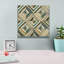  «The Center 1 Abstract Turquoise» par Cheryl Warrick, art mural sur toile, 12 po x 12 po